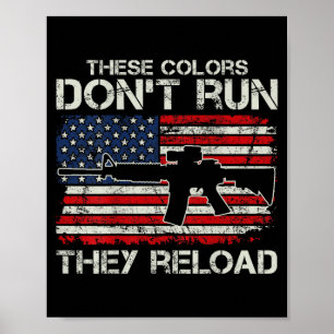 Usa-Flaggenfarben verlaufen nicht, sie laden nach  Poster