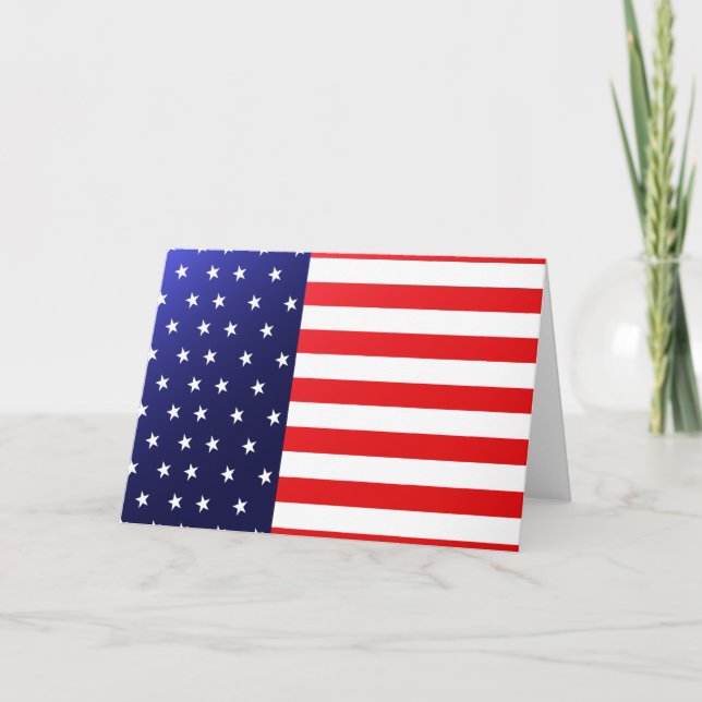 USA-Flaggengrenzwert Karte (Vorderseite)
