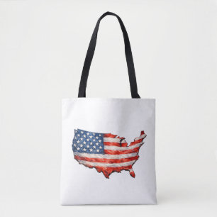 USA-Flaggenkarte - Ich liebe mein Land Patriotisch
