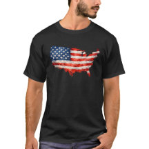 USA-Flaggenkarte - Ich liebe mein Land Patriotisch