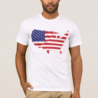 USA-Flaggenkarte T-Shirt
