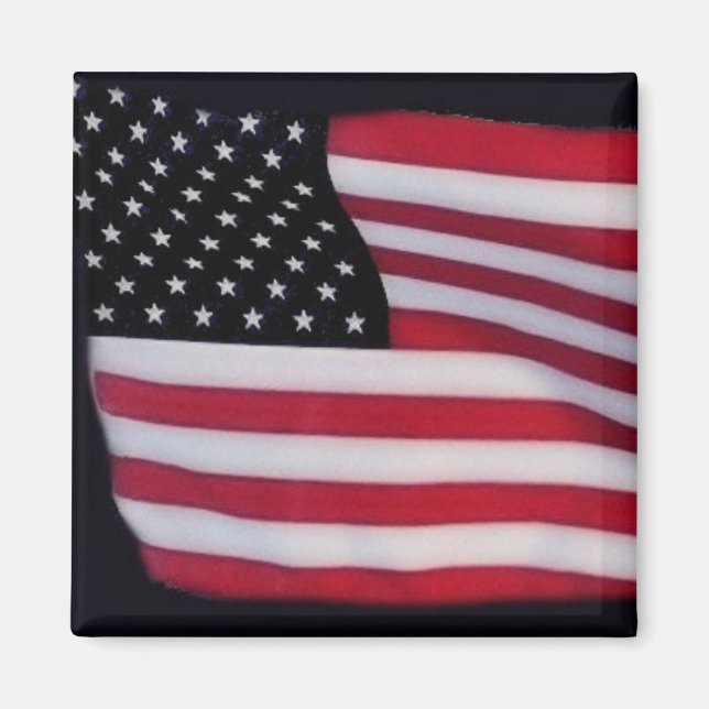 USA-Flaggenmagnet Magnet (Vorne)