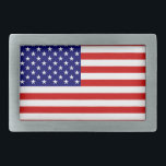 USA-Flaggenmarke Rechteckige Gürtelschnalle<br><div class="desc">USA Flag Gürtel Schnalle Design © Trinkets and Things 2017 - AHP Design. Alle Rechte vorbehalten. 080517</div>