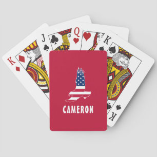 USA Flaggenstaat American Eagle America 4. Juli Na Spielkarten