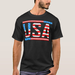 USA Flaggenstaat USA 4. Juli Merica America Flag T-Shirt