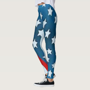 USA-Flaggestern stripes Modeyoga Active Leggings