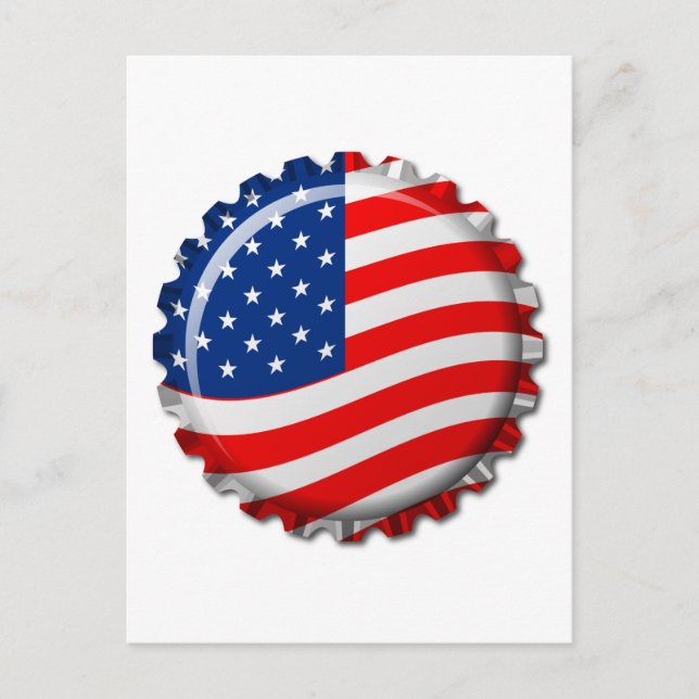 USA Flasche Postkarte (Vorderseite)