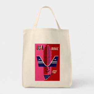 USA ~ Fliege BOAC Tragetasche