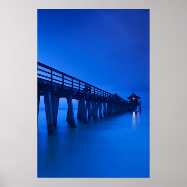 USA, Florida, Golfküste, Neapel, Pier von Neapel Poster (Vorne)