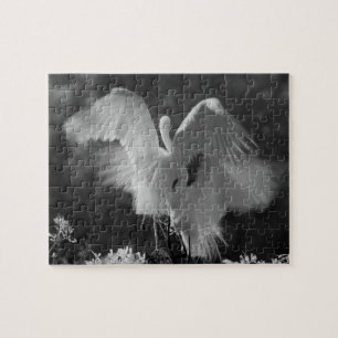 USA, Florida, Great Egret (Ardea alba) infrarote 3 Puzzle
