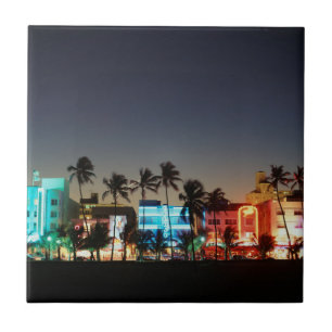 USA, Florida, Miami Beach, Ocean Drive, Art Deco Fliese