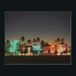 USA, Florida, Miami Beach, Ocean Drive, Art Deco Holzleinwand<br><div class="desc">Walter Bibikow / DanitaDelimont.com USA,  Nordamerika,  Florida</div>