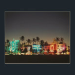 USA, Florida, Miami Beach, Ocean Drive, Art Deco Holzleinwand<br><div class="desc">Walter Bibikow / DanitaDelimont.com USA,  Nordamerika,  Florida</div>