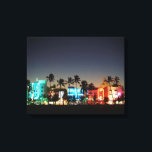 USA, Florida, Miami Beach, Ocean Drive, Art Deco Leinwanddruck<br><div class="desc">Walter Bibikow / DanitaDelimont.com USA,  Nordamerika,  Florida</div>