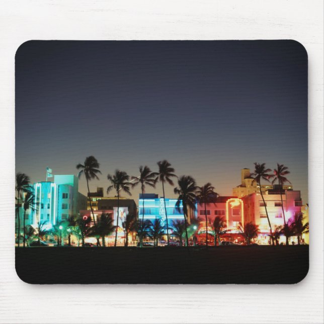 USA, Florida, Miami Beach, Ocean Drive, Art Deco Mousepad (Vorne)