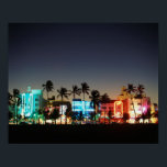 USA, Florida, Miami Beach, Ocean Drive, Art Deco Poster<br><div class="desc">Walter Bibikow / DanitaDelimont.com USA,  Nordamerika,  Florida</div>