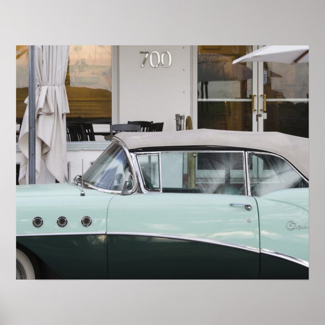 USA, Florida, Miami Beach: South Beach, 1956 Poster (Vorne)