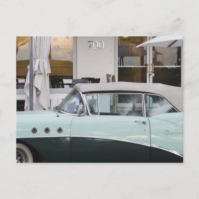 USA, Florida, Miami Beach: South Beach, 1956 Postkarte (Vorderseite)