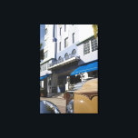 USA, Florida, Miami Beach, South Beach, Art Deco Leinwanddruck<br><div class="desc">COPYRIGHT Walter Bibikow / DanitaDelimont.com | US10 WBI0165.jpg | USA,  Florida,  Miami Beach: South Beach,  Art Deco Hotels,  Park Central Hotel und 1930er Car</div>