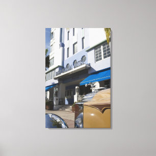USA, Florida, Miami Beach: South Beach, Art Deco Leinwanddruck