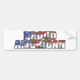 USA-Flowing Proud American Autoaufkleber