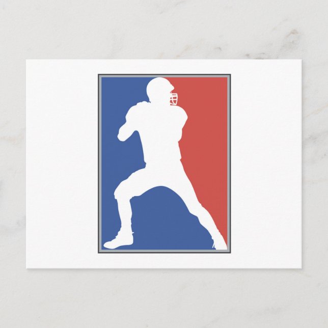 USA Football Player T - Shirt und Geschenke Postkarte (Vorderseite)