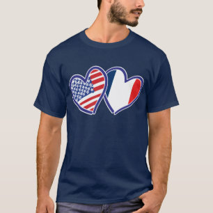 USA - Frankreich - Liebe T-Shirt
