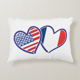 USA - Frankreich - Liebe Zierkissen