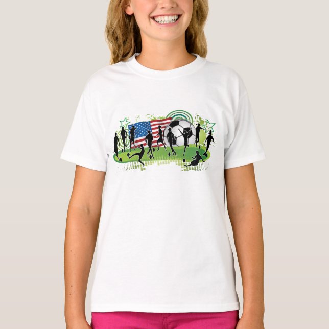 USA-Frauen-Fußball T-Shirt (Vorderseite)