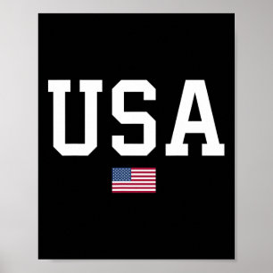 Usa Frauen Männer Kinder Amerikanische Flagge Patr Poster