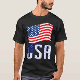 USA Frauen Männer Kinder Patriotische amerikanisch T-Shirt
