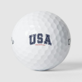 "USA Freedom 250" Amerikas 250. Jahrestag 4. Juli Golfball