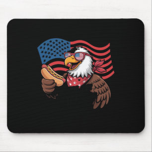 Usa Freedom Eagle Hotdog Grafik Frauen Vatertag Mousepad