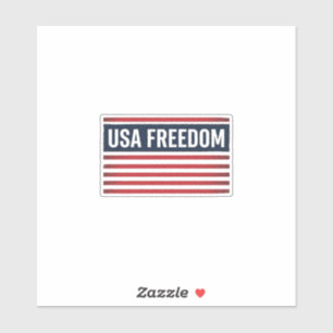 USA Freedom Patriotische Flagge Stil Vektor Design Aufkleber