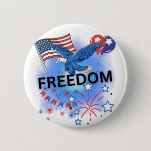 USA Freiheit Button