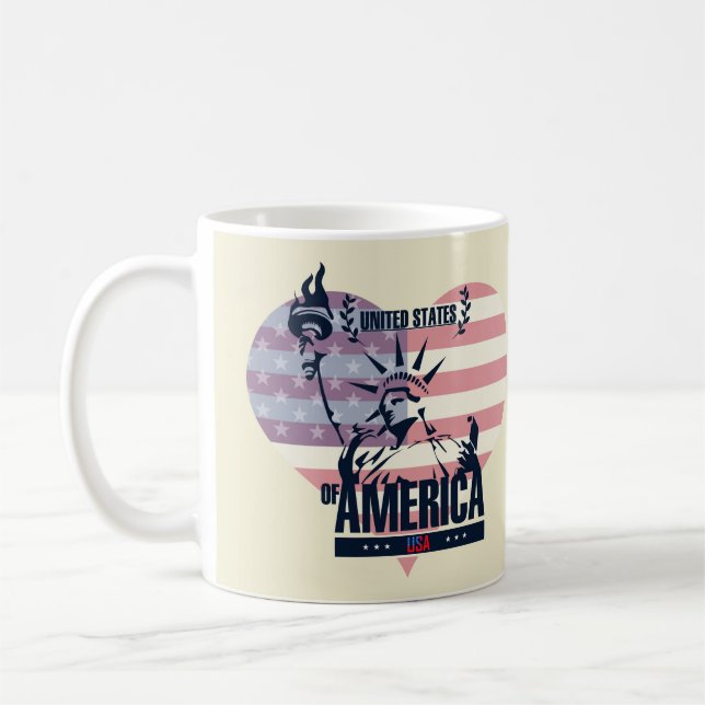 USA Freiheit Kaffeetasse (Links)