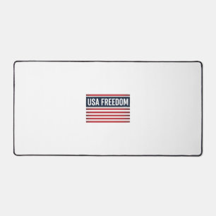 USA-Freiheit patriotischer Flaggenstil Vektor Desi Schreibtischunterlage