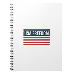 USA-Freiheit-patriotisches Flaggen-Style-Vektor-De Notizblock