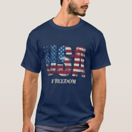 USA - FREIHEIT ROT, WEISS UND BLAU PATRIOTISCH  T-Shirt