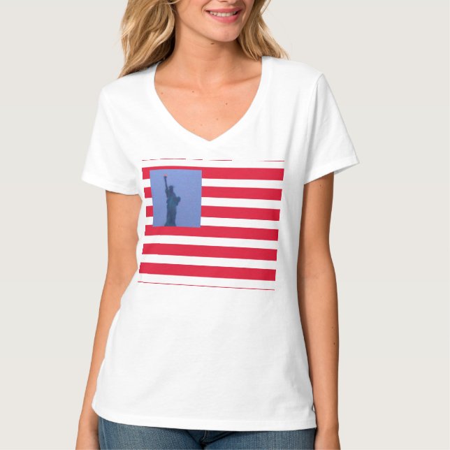 USA-Freiheitsstatue T-Shirt (Vorderseite)
