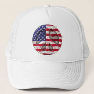 USA-Friedensflagge Truckerkappe