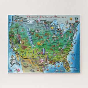 USA Fun Map Puzzle