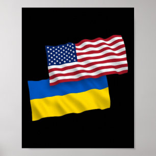 Usa Für Ukraine - Ukraine Starke Kleidung  Poster