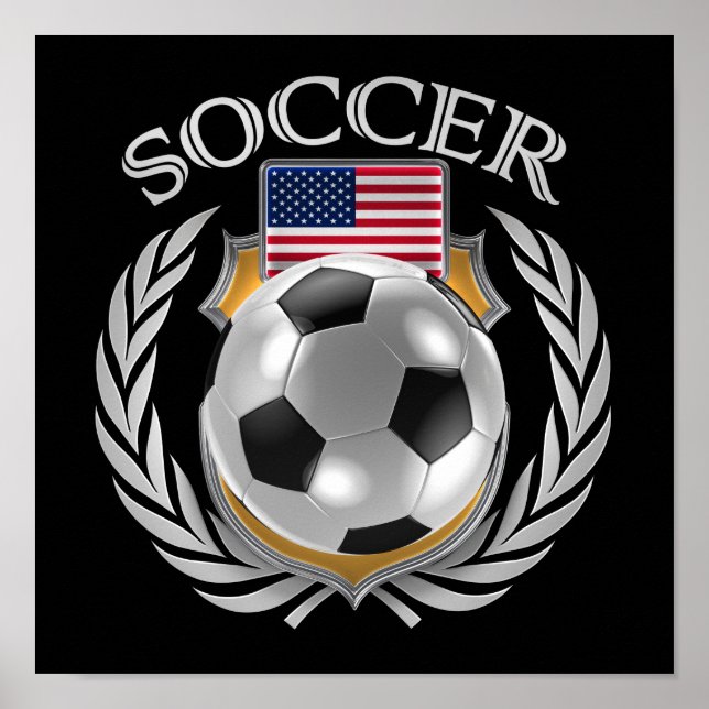 USA Fußball 2016 Fangerät Poster (Vorne)