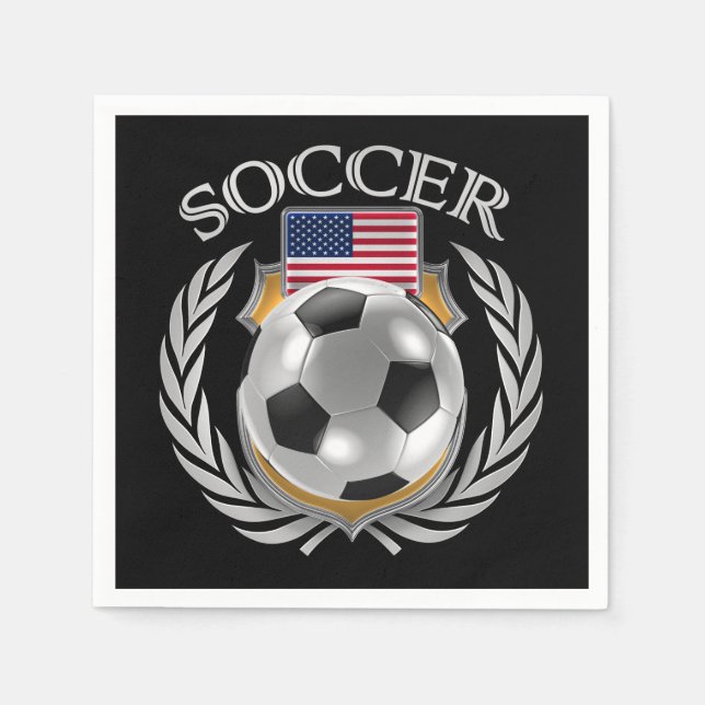 USA Fußball 2016 Fangerät Serviette (Vorderseite)