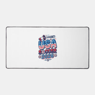 USA Fußball 2026 Fußball Fett Land Typografie Tra Schreibtischunterlage