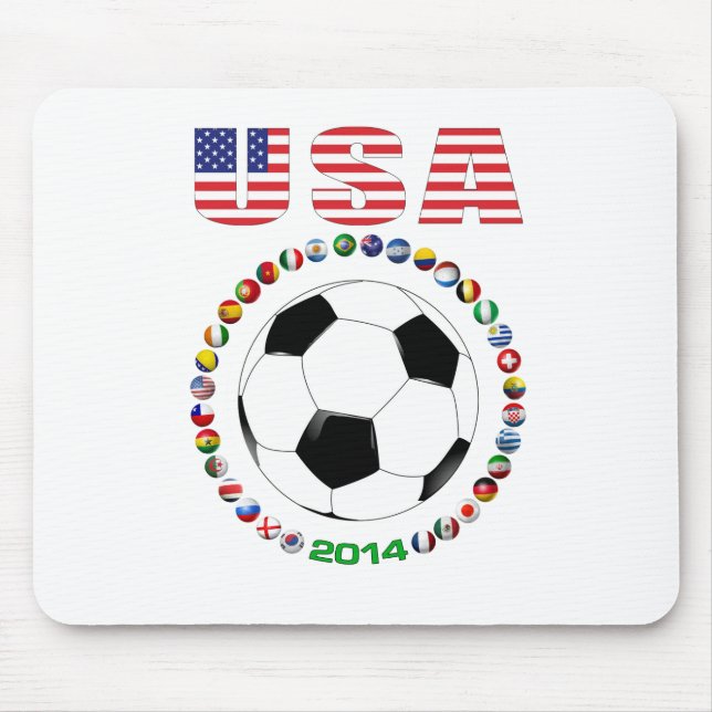 USA-Fußball 4017 Mousepad (Vorne)