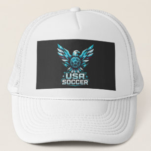 USA Fußball Adler Neon Trucker Hut Truckerkappe