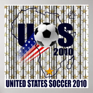 USA Fußball Afrika US Flagge Poster