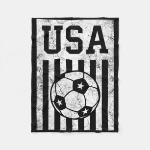 Usa Fußball Amerikanische Flagge Frauen Männer Kin Fleecedecke